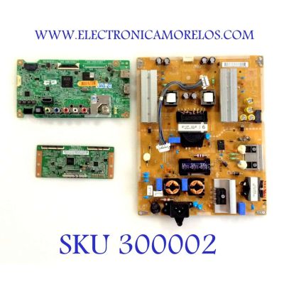 KIT DE TARJETAS TV LG / MAIN EBT63439838  EAX66242603(1.0) / T-CON  3429110031 ST5461B03-2-C-1 / FUENTE  EAY63689101 / EAX66203101(1.6) / PANEL NC550DUE-VCCP1 / MODELO 55LF6000-UB.BUSCLOR